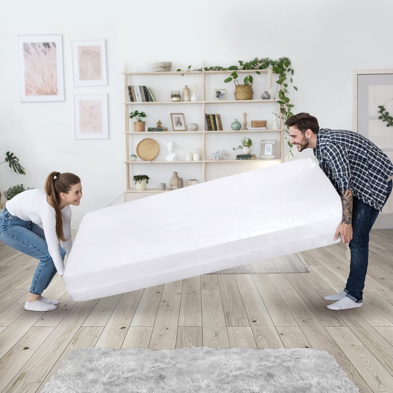 Utopia Home Twin Size Mattress Cover for Moving, 4 Mil Heavy Duty Plastic Mattress Bag for Disposal, Mattress Encasement Fits Mattresses up to 14 Inches, Mattress Bags for Moving