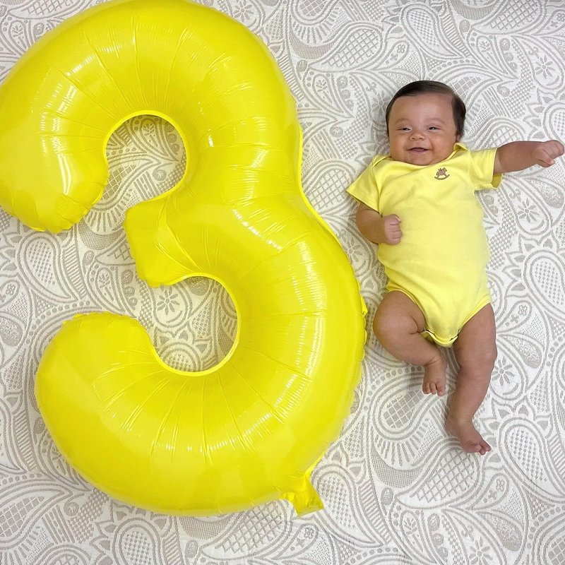 Yellow Number 8 Balloon 40 Inch, 8th Birthday Party Decorations for Children, Giant 8 Foil Balloon for Party Supplies
