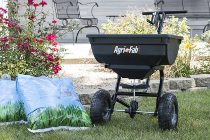 Agri-Fab Inc 45-0532 Pro Push Spreader Spreaer, 85-lb. Capacity, Black