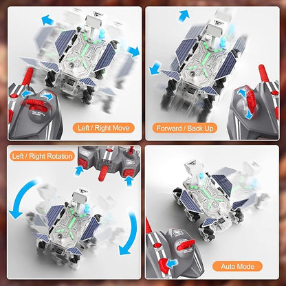 Mars Rover Remote Control Car for Boys 4-7 Space Explorers Toys RC Cars for Boys Age 8-12 Moon Rover with 2.4Ghz Remote Control Astronaut Model 6 Laterally Movable Wheels Rechargeable