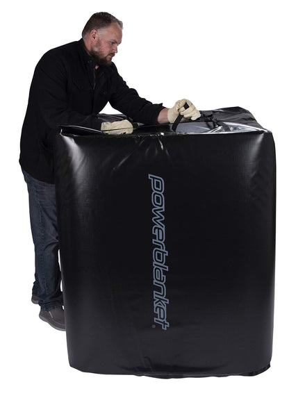 Powerblanket TH330-240V Industrial Grade/Weather Resistant D-15 Vinyl Shell 330 gal Insulated IBC Tote Heater, 240V, Black