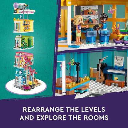 LEGO Friends Heartlake City Community Center 41748 Building Toy Set Creative Challenge for Ages 9+ Includes 6 Mini-Dolls a Pet Dog and Lots of Accessories a Fun Gift for Kids who Love Role Play