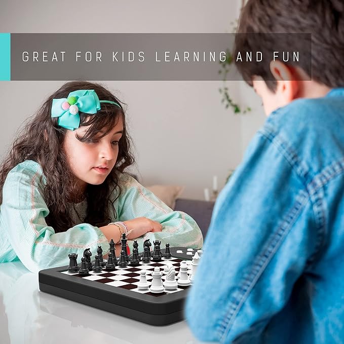 TOP 1 CHESS Board Electronic Chess Games Talking Coach Electronic Chess Board with Multi-Level Skills Best Electronic Chess Set for Players of All Levels Ages Kids and Adults