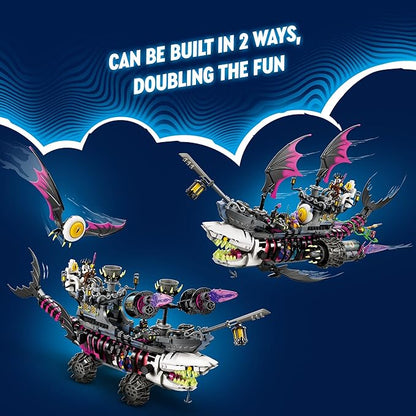 LEGO DREAMZzz Nightmare Shark Ship 71469 Building Toy Set Pirate Ship and Monster Vehicle for Fans of The New TV Show Gift for Tweens and Kids Ages 10+ (Pre-Order Now)