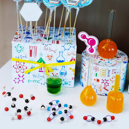 HFKPJRT Molecular Model Kit, 208 Pcs Molecular Model Kit Organic Chemistry, Atom Element Model Kits for Lessons in Chemistry, Gift for Teachers and Students to Raising Space Imagination