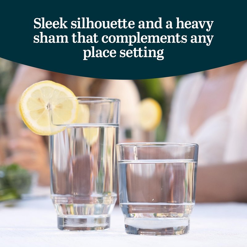 Libbey Merida Mixed Drinkware Set of 8, Merida Cooler Glass Tumblers and Double Old Fashioned Rocks Glass Set, Dishwasher Safe Glassware Drinking Glasses Set