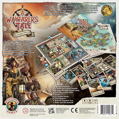 A Wayfarer’s Tale: The Journey Begins – Strategic Board Game for 1–4 Players Ages 10+ 45–60 Minutes with Narrative Solo Mode | A Map-Based Game of Exploration and Discovery for Friends and Family