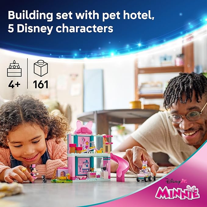 LEGO Disney Minnie’s Pet Hotel Toddler Toy - Minnie Mouse Building Set for Girls and Boys Ages 4+ - Mickey Mouse Clubhouse Preschool Learning &amp Educational Toy - Disney Gift Idea for Birthdays- 4