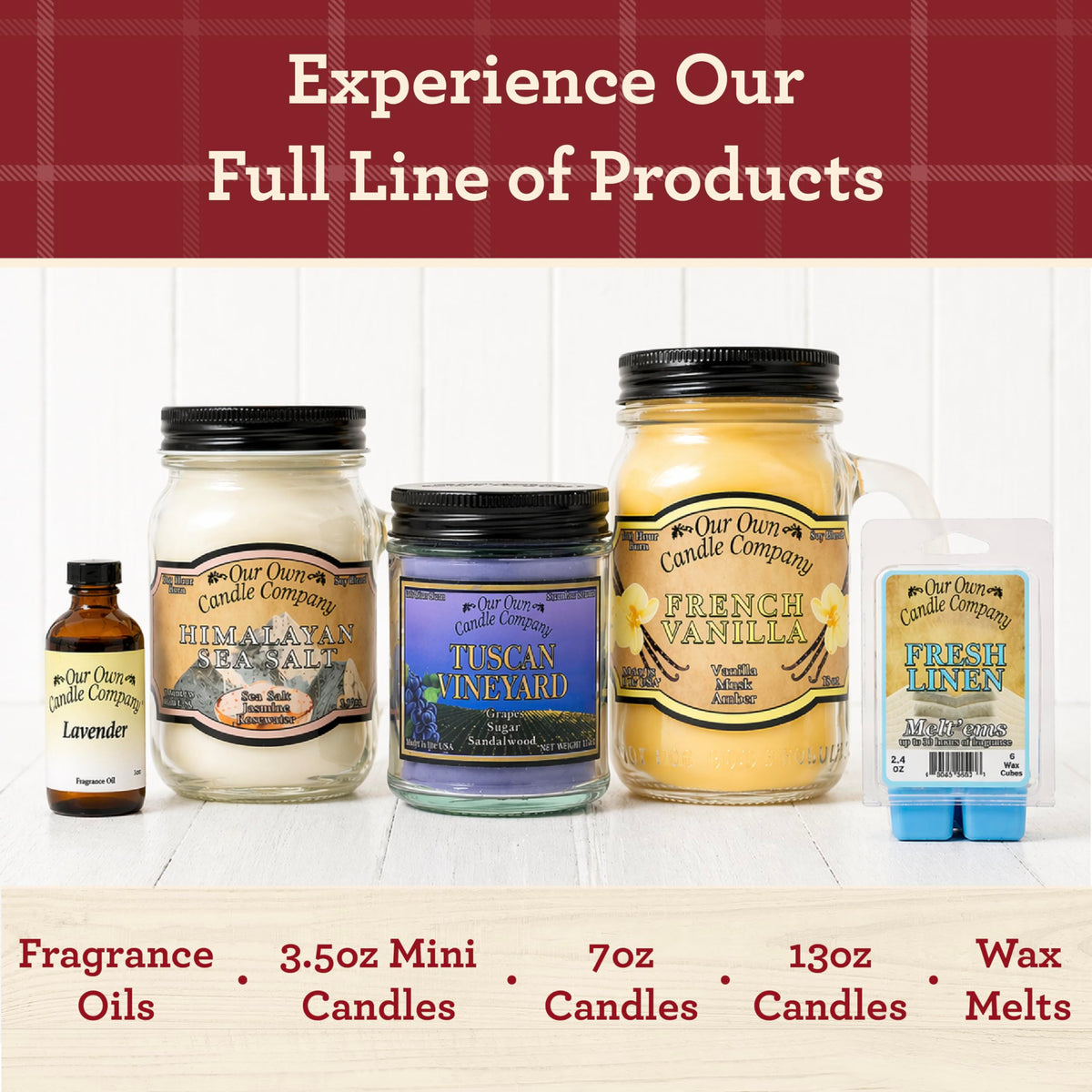 Our Own Candle Company Caramel Pecan Scented Mason Jar Candle, 100 Hour Burn Time - 13 Ounces