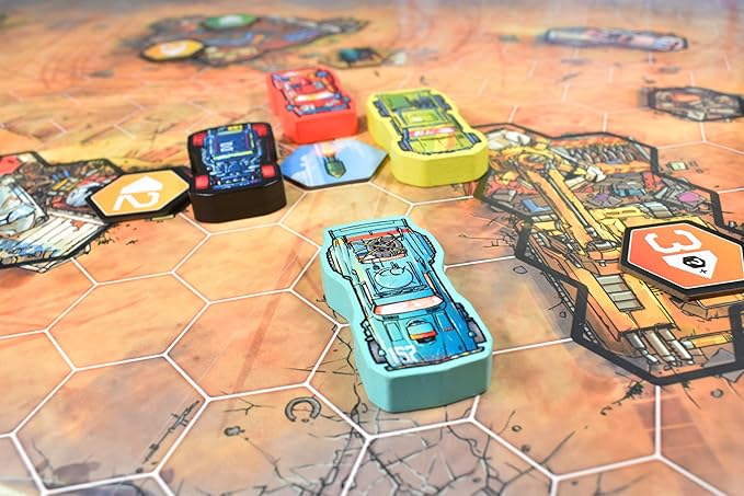 Rebellion Unplugged: Joyride: Survival of The Fastest - Car Combat Board Game Battle On Maps &amp Racetracks Ages 12+ 2-4 Players