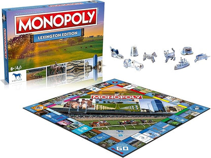 Monopoly Board Game Lexington Edition: 2-6 Players Family Board Games for Kids and Adults Board Games for Kids 8 and up for Kids and Adults Ideal for Game Night