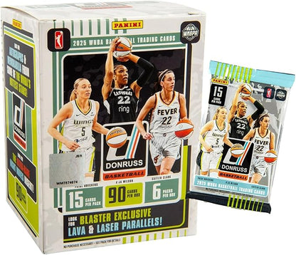 2024–25 Panini Donruss WNBA Basketball Blaster Box – Official Trading Cards – Includes Rookie Cards Inserts &amp Parallels – Sealed Retail Box