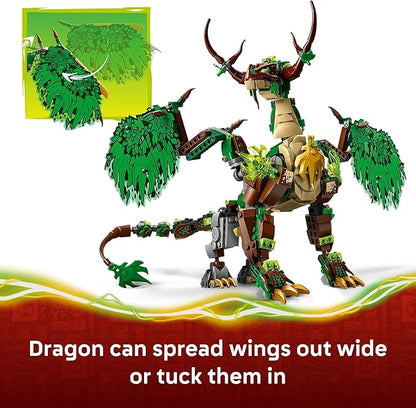 LEGO NINJAGO The Dragon of Life Building Toy for Boys &amp Girls - Poseable Dragon Toy Figure &amp Playset for Kids Ages 9+ - W/Mini Mech &amp 8 Minifigures for Pretend Play - Gift Idea for Birthd