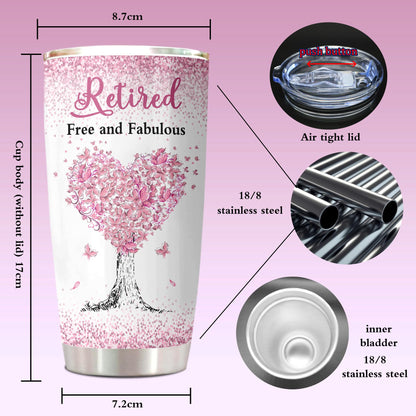ZANIION Retirement Tumbler 1PC, Best Retirement Gift Ideas, Mug for Women, Farewell Cup 20oz