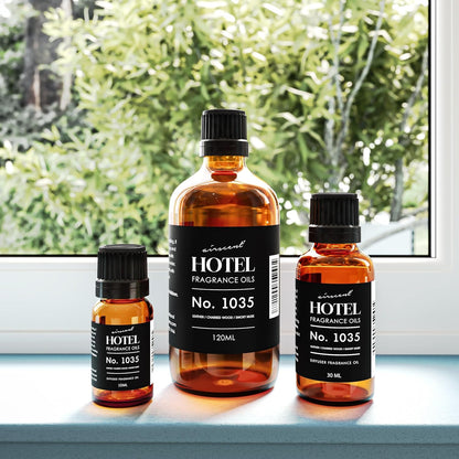 AirScent Hotel Diffuser Oil No. 1035 - Cade 26 Santal Blend Fragrance Oil for Ultrasonic Diffusers | 10 mL Glass Bottle with Dropper