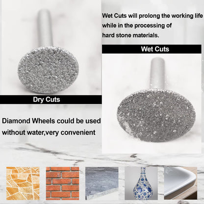 SHDIATOOL Diamond Tile Drill Bits Kit 12pcs, Porcelain Hole Saw Sets, Core Bits Cutter for Drilling Ceramic Marble Granite (6/6/8/20/25/35/50/20MM/2/SDS/HEX/4.5“)