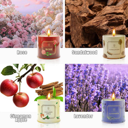 Mothers Day Gifts, Scented Candles, 4 Pack Long Lasting Soy Wax Candles Gift Set Birthday Gifts for Women, Party Favors Decoration