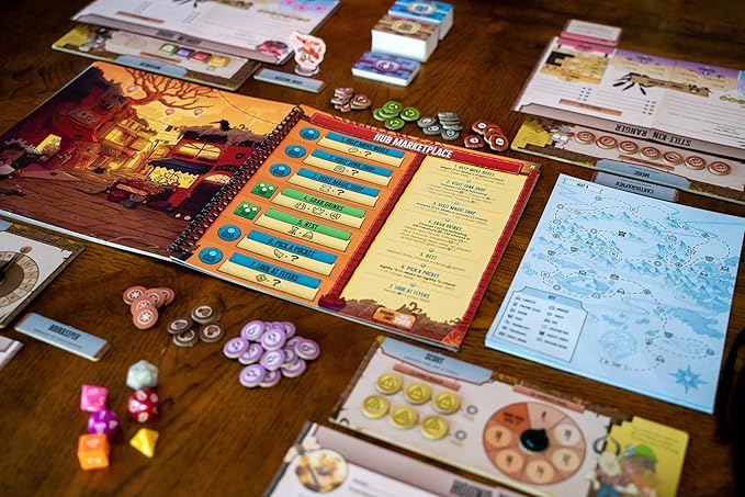 Plaid Hat Games Freelancers Board Game - Dive into a Post-Apocalyptic Gig Economy! Narrative Adventure Game Fantasy RPG Game Ages 14+ 3-7 Players 90 Minute Playtime