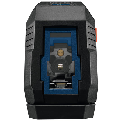 BOSCH GLL50-20G 50 Ft Green-Beam Self-Leveling Cross-Line Laser, Includes Integrated Magnetic Mount, 2 AA Batteries, & Soft Pouch