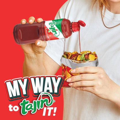 Tajin Chile Lime Sauce, Mild Mexican Chili Lime Sauce for Snacks, Vegetables, Wings, Tacos, Nachos, Fruit, and Drinks, Zesty Flavor Enhancer, 15.38 oz (Pack of 1)