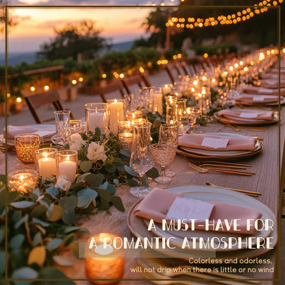 36PC Lvory Pillar Candles Bulk 2 in x 3, 6, 8 Inch Long Burning Wax Pillar Candles Unscented Smokeless Dripless for Wedding Centerpieces Spa Lantern Fireplace Home Christmas Thanksgiving Party Decor