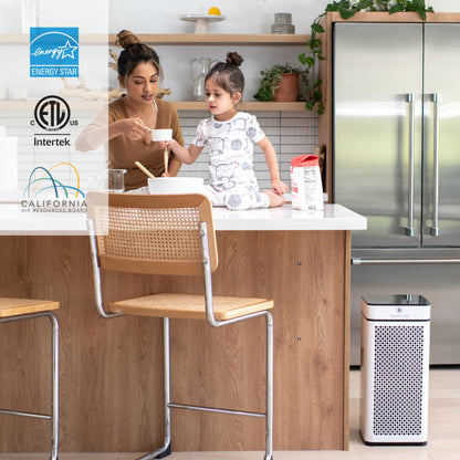Medify MA-40 Air Purifier with True HEPA H13 Filter | 1,793 ft² Coverage in 1hr for Smoke, Wildfires, Odors, Pollen, Pets | Quiet 99.9% Removal to 0.1 Microns | White, 1-Pack