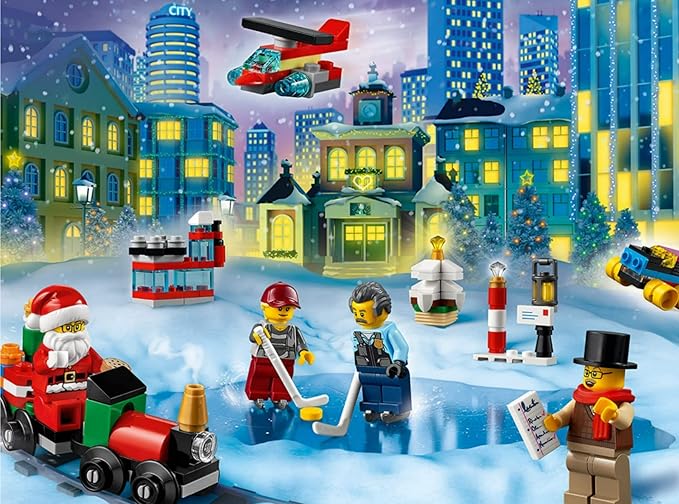LEGO City Advent Calendar 60303 Building Kit Includes City Play Mat Best Christmas Toys for Kids New 2021 (349 Pieces)