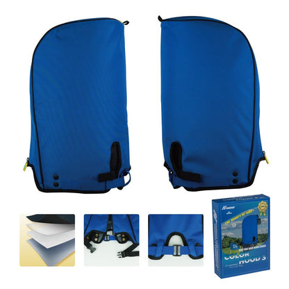 SANDIAN, Blue Color, Golf Bag Rain Hood Cover, Waterproof 1260D Oxford Polyester, 12x20 Inches, Padded Protection, PU Coated, Two Sided Zipper, Adjustable Buckle Lock Fasteners, Snap Button Locking