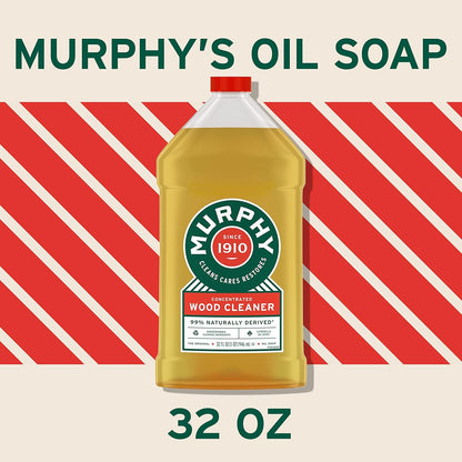Murphy Oil Soap | Concentrated Wood Cleaner - No-Rinse Formula with Citronella Scent | 32 fl oz (3 Pack)