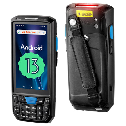MUNBYN Android 13 Handheld Scanner, Android Barcode Scanner, 4GB+64GB, Equip with N6703 1D & 2D QR Bar Code Scan Engine, IP66 for Warehouse & Logistics, 035Pro