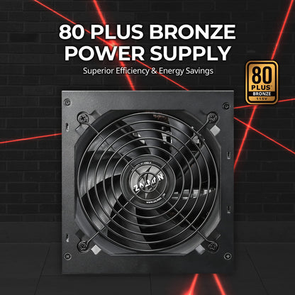 Zalman T6 ATX Mid Tower PC Case + 700W 80+ Plus Bronze Power Supply ATX PSU
