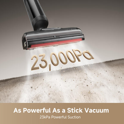 DREAME H15 Pro CarpetFlex Cordless Vacuum Mop, Wet Dry Vacuum Cleaner with Dual Brushes for Hard Floors & Carpet, Tangle-Free Hair-Cutting, 23kPa Suction, 180° Lie-Flat Floor Washer, 194°F Fast Drying