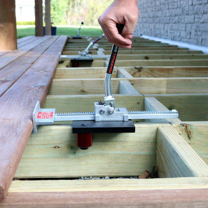 Powernail PowerJack™ 700 Deck Jack - Heavy-Duty Deck Board Positioning Tool - Position, Straighten and Tighten Boards Eliminating Gaps - Holds Boards In Place for Hands-Free Installation
