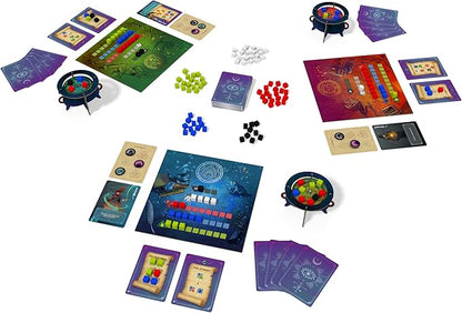 AEG Whirling Witchcraft | Use Recipes Generate Magical Ingredients &amp Overflow Opponent's Cauldron | Halloween Board Game | 2-5 Players | Ages 10+