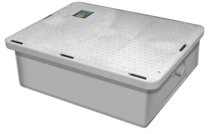 Canplas 3925A02LO Thermoplastic Grease Interceptor - Low Profile, 25 Gallons per Minute, 50 lb. Grease Capacity