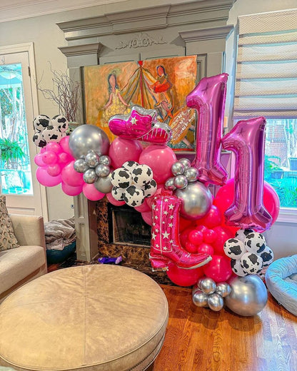 40 Inch Pink 1 Balloon for First Birthday, 1st Number Balloons Birthday Decorations for Girl Kids Toddler Baby, One Giant Number 1 Balloon