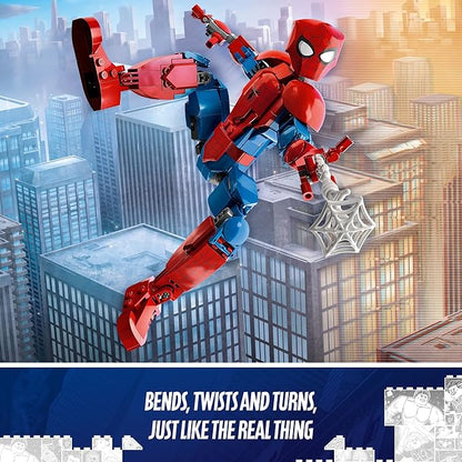 LEGO Marvel Spider-Man Building Toy Fully Articulated Action Figure Superhero Movie Set with Web Elements Gift for Grandchildren Collectible Model for Boys Girls and Kids Ages 8 and Up 76226