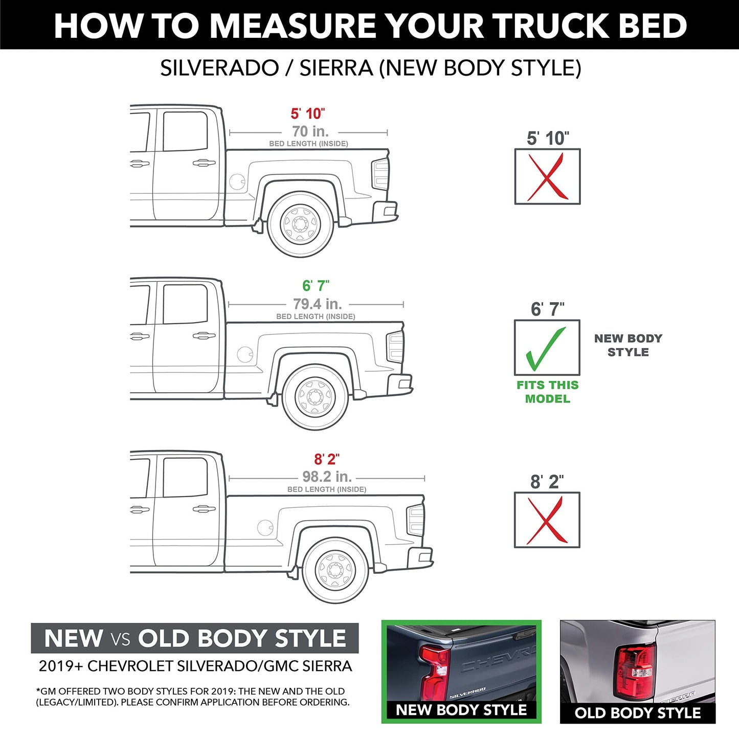 RealTruck BAK Revolver X4s Hard Rolling Truck Bed Tonneau Cover | 80131 | Fits 2019-2026 Chevy/GMC Silverado/Sierra, Works w/MultiPro/Flex Tailgate 6' 7" Bed (79.4")