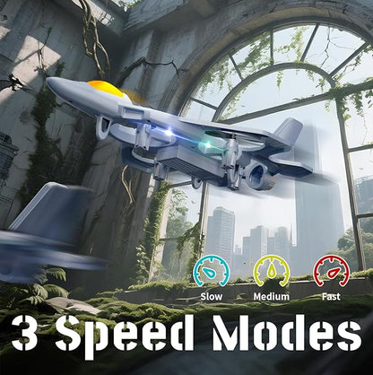 RC Planes for Kids Adults V50 Foam Remote Control Airplane Jet Helicopter Drone Toys for Kids Adults 8-12 12-16 Remote Control Plane Airplane Toys with Led Lights 360° Flip Stunt Rotation