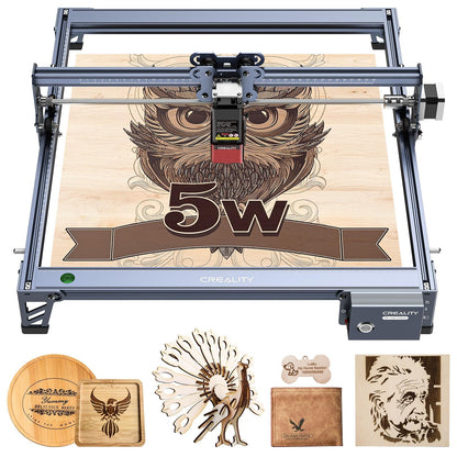 Creality Falcon 72000mW Output Laser Engraver, 5W Efficient Laser Engraver Machine, Laser Cutter and Engraver Machine for Wood, Metal,Paper, Acrylic, Leather, Laser Class 4