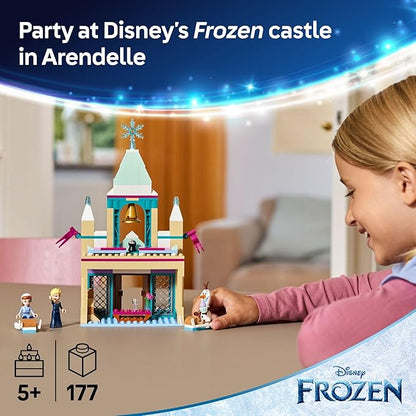 LEGO Disney Frozen: Arendelle Frozen Castle - Building Playset for Kids - Frozen Castle Toy for Fans with Princess Anna and Elsa Minidolls - 5 Year Old Girl &amp Boy Birthday Gift - 43265