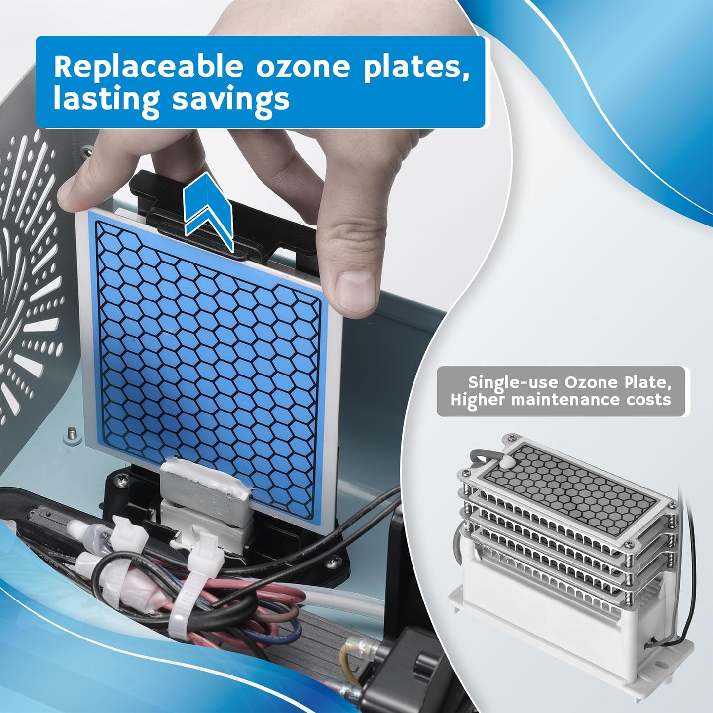 Airthereal MA25L Water Ozone Generator - Dual-Mode Ozone Machine for Water and Air Purification, 40,000mg/h High Capacity Ozone Machine for Odor Removal - Covers up to 4000 sq. ft.