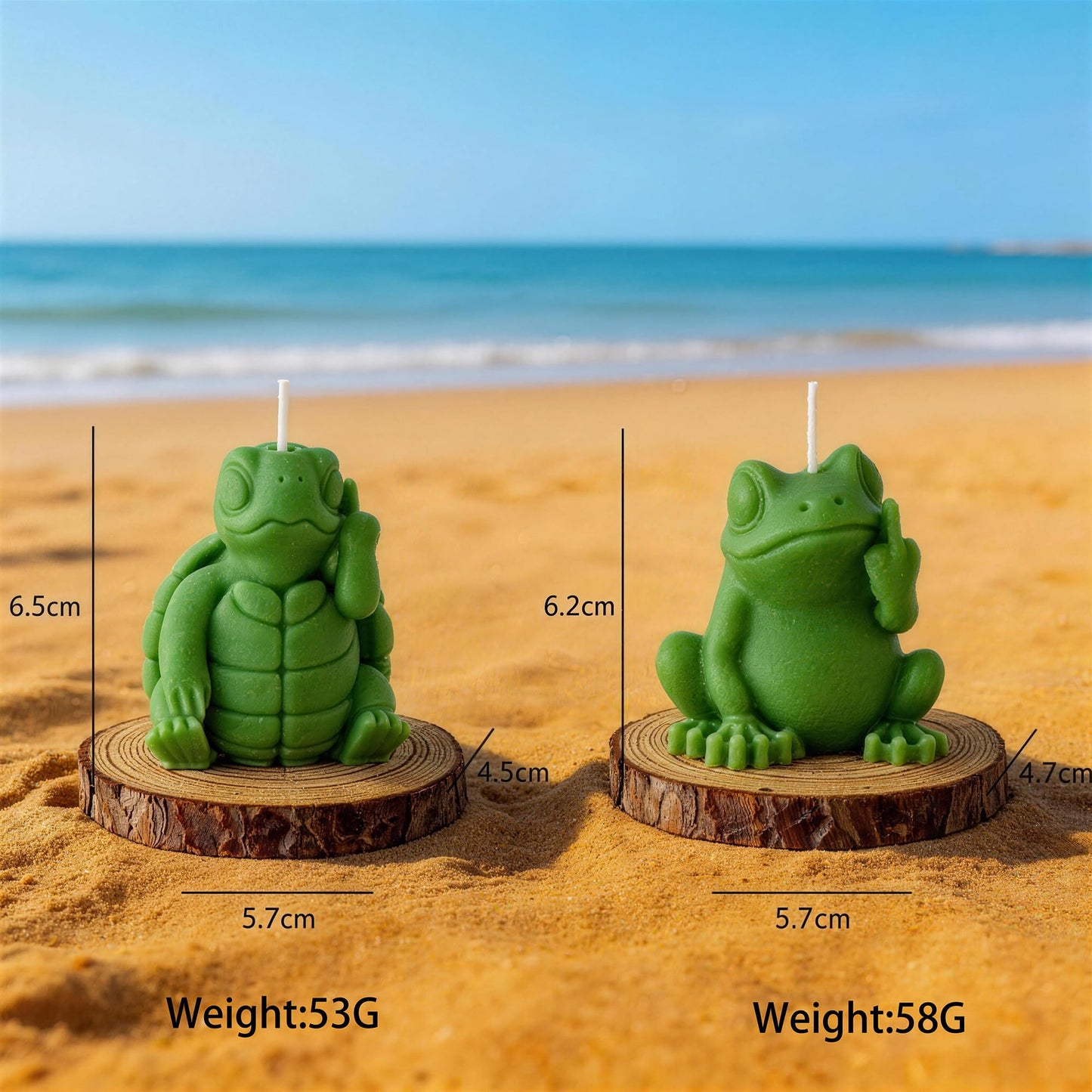Frog Middle Finger Scented Candle,Turtle Hilarious Animal Soy Wax Candles for Pranks,Birthday Gags & Christmas Surprises,Smokeless Floral Home Decor