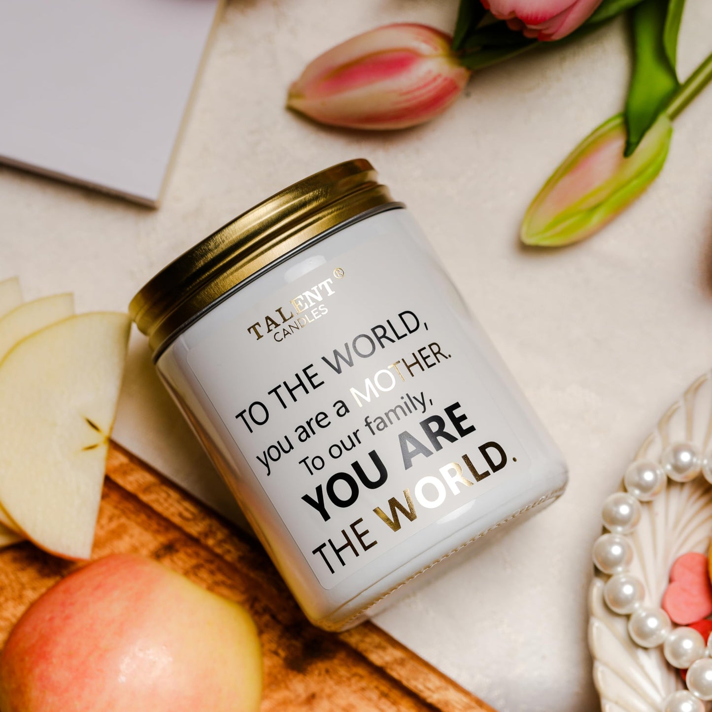 Scented Candle for Mom, Mother's Day Gifts, Perfect Home Décor Gift Elegant Gift for Mother, Mom Birthday Gifts, 8.4oz Candle Jars - Warm Night