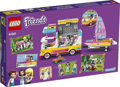 LEGO Friends Forest Camper Van and Sailboat 41681 Building Kit Forest Toy New 2021 (487 Pieces)