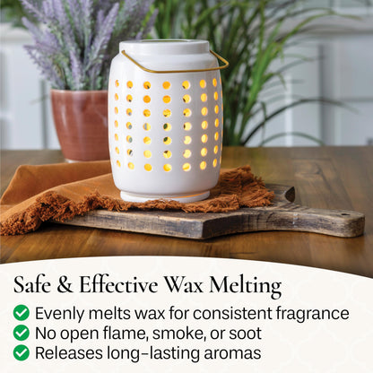 Candle Warmers Etc. Chelsea Lantern Canopy Illumination Warmer – Use with Any Wax Melts