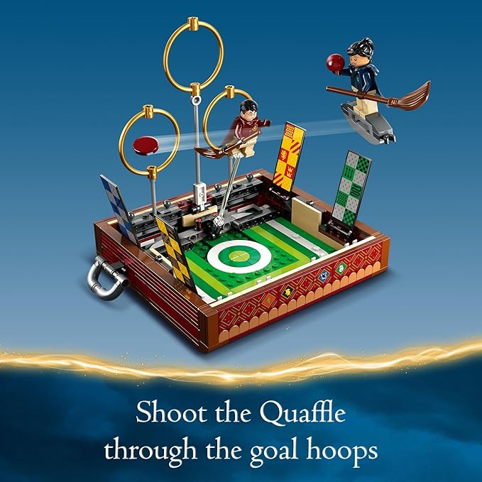 LEGO Harry Potter Quidditch Trunk 76416 Buildable Harry Potter Toy Birthday Gift Idea for Kids Aged 9+ Open the Buildable Box to Reveal a Quidditch Playing Arena Includes 4 Customizable Minifigures