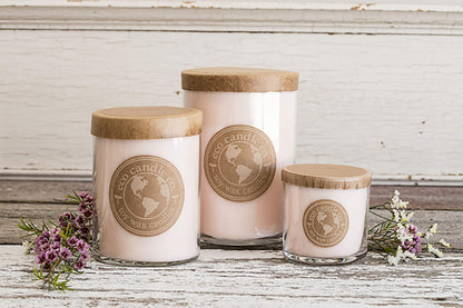 ECO CANDLE CO. Recycled Candle, Ocean Waves, 26 oz. - Scents of Marine Air, Citrus, & Musk - 100% Soy Wax, No Lead, Kraft Paper Label & Lid, Hand Poured, Made from Midwest Grown Soybeans