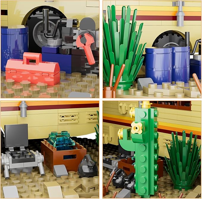 Breaking RV Adventure Building Set AFOL Upgraded Classic Scene Compatible with Lego for Adults for Adults and Avid Fans