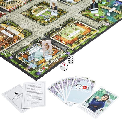 Hasbro Gaming Clue: Bridgerton Edition-BoardGame for Ages 17+Game for Bridgerton Fans for 3-6 Players Inspired by Shondaland's Original Series on Netflix